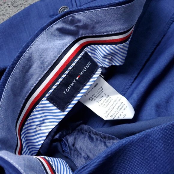Tommy Hilfiger Wool Blend Dress Pants Mens Size 42R x34 Blue - Picture 3 of 7